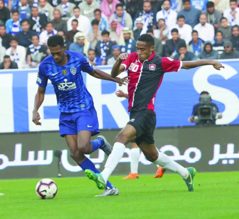 الهلال والرائد أمس في الرياض (موقع دوري المحترفين)