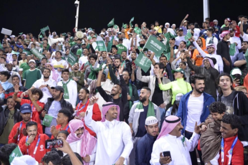 جمهور ساند الأخضر أمام كوريا الشمالية (مكة)
