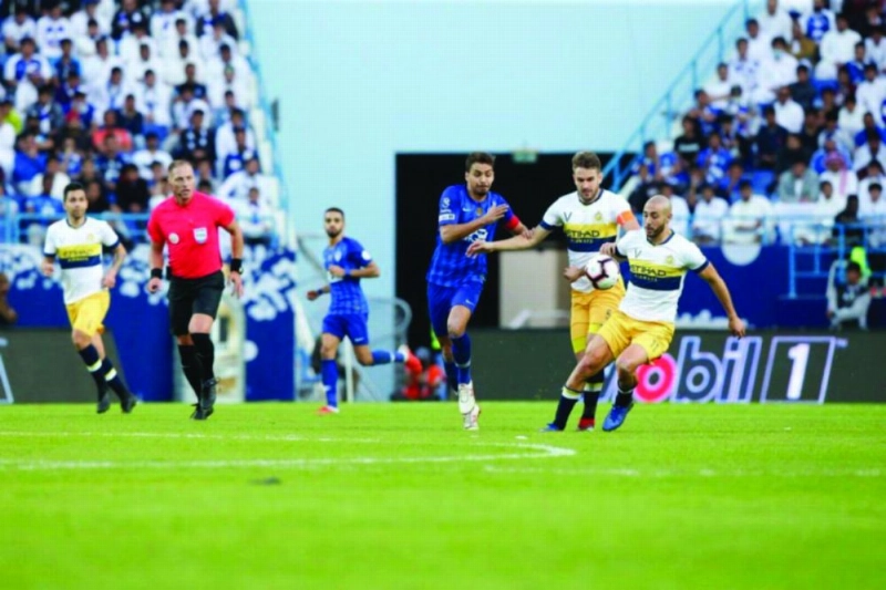الهلال والنصر متصدر ووصيف الدوري السعودي حتى الآن (تويتر)