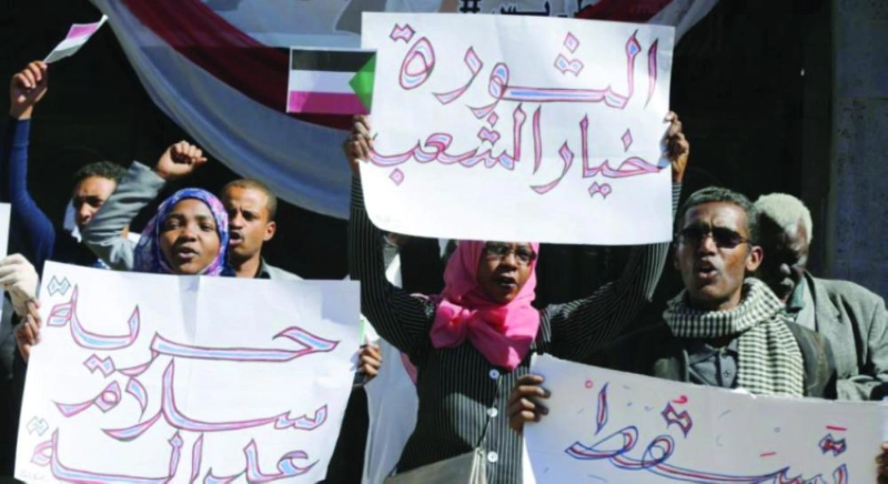 احتجاجات سودانية اندلعت الجمعة في الخرطوم (تويتر)