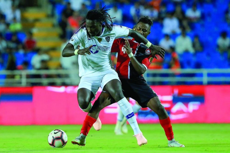 الهلال متصدر الدوري في مباراة سابقة أمام الرائد (دوري المحترفين)