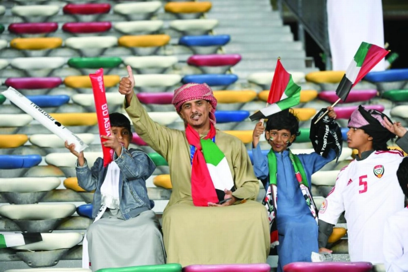 الجماهير الإماراتية آزرت منتخبها في المباريات الماضية (إعلامي أمم آسيا)