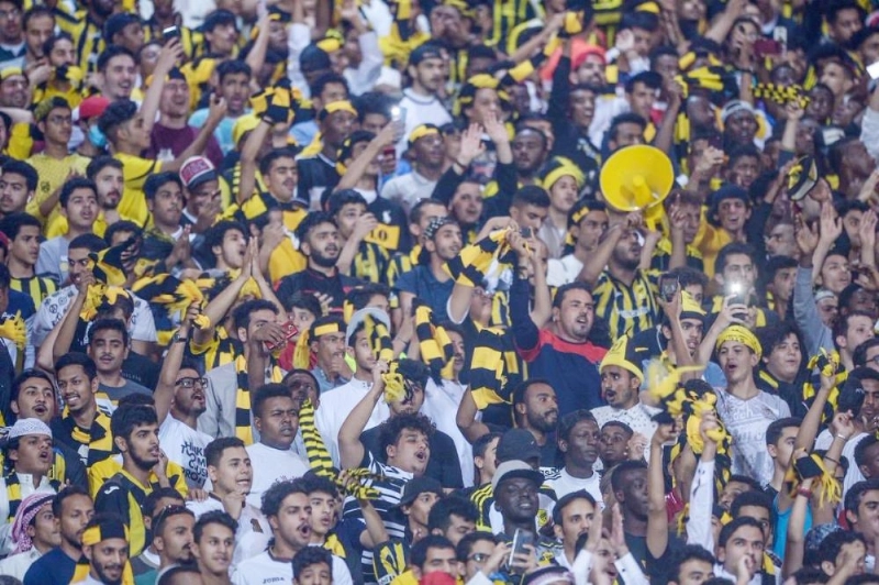 جمهور كبير آزر الاتحاد أمام الوحدة (دوري المحترفين)