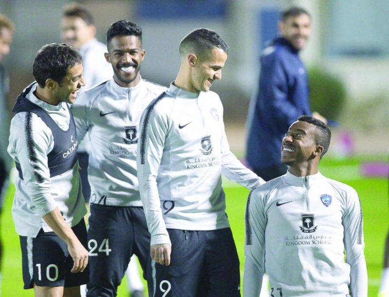 جانب من تدريب الهلال الأخير (إعلامي الهلال)
