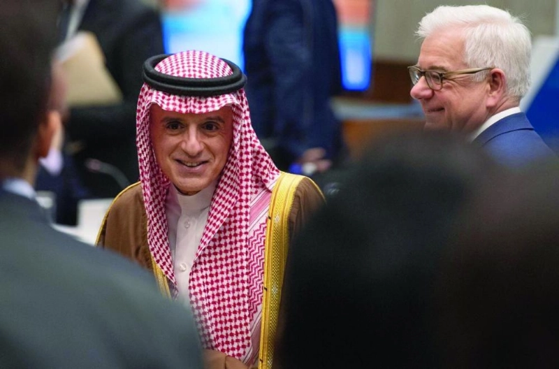 الجبير خلال لقاءاته بوزراء خارجية دول التحالف