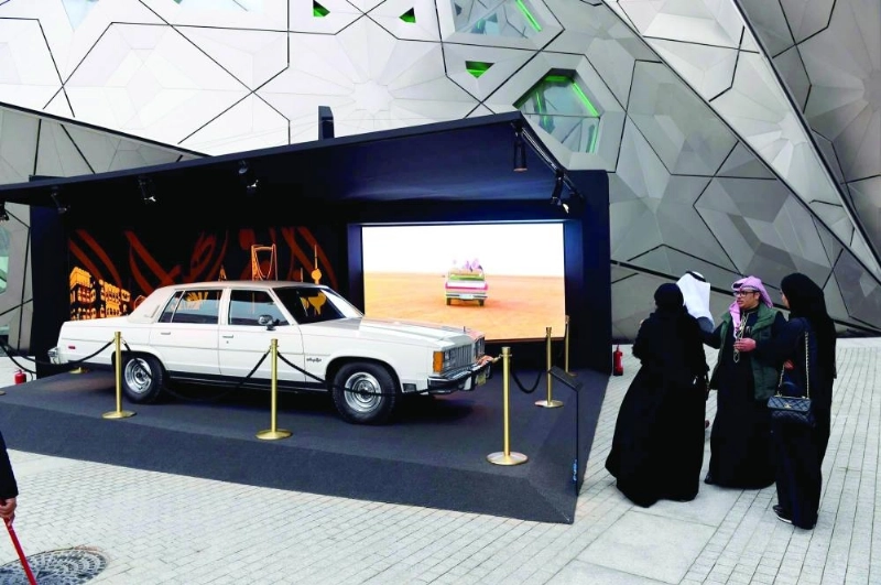 المركبة داخل المعرض (واس)