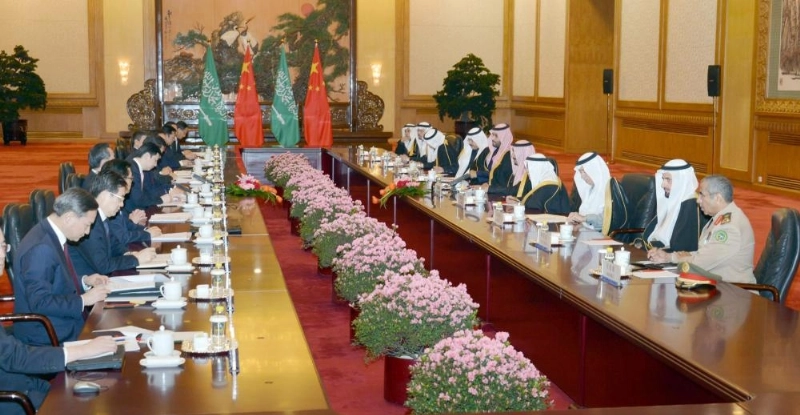 ولي العهد يترأس الوفد السعودي خلال زيارته للصين