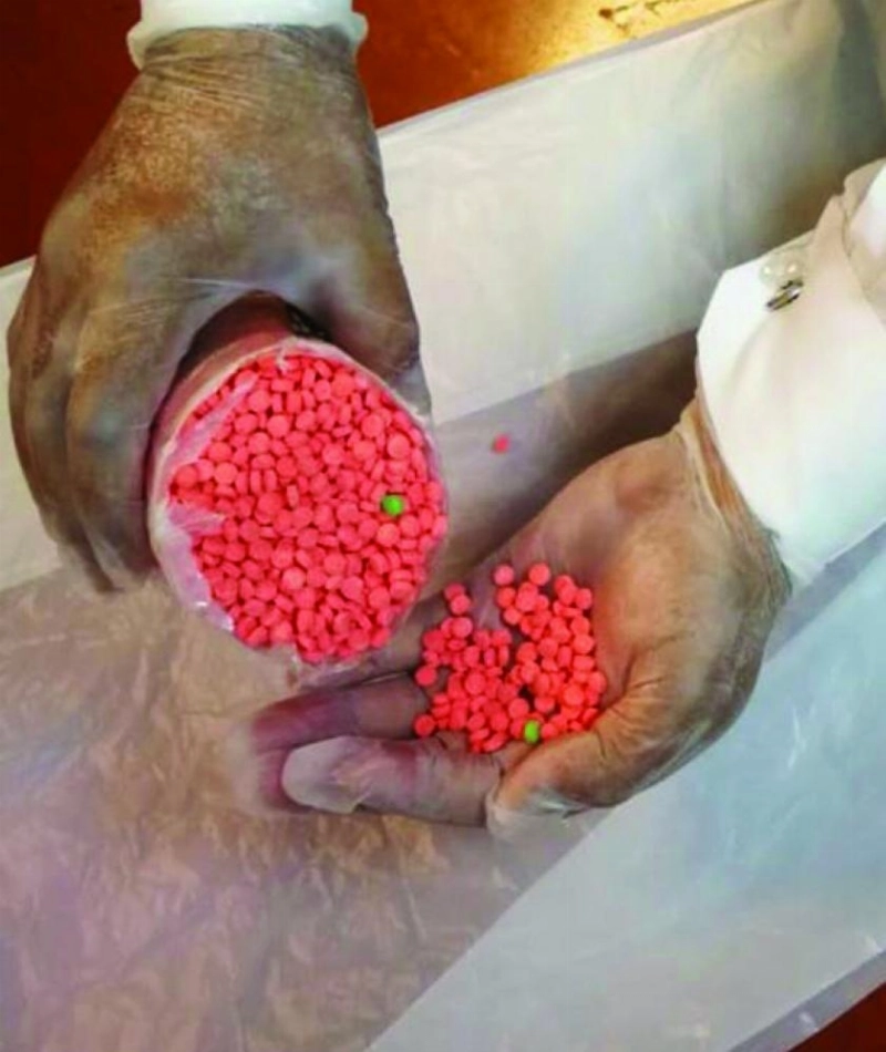 من عملية ضبط الحبوب المحظورة (واس)
