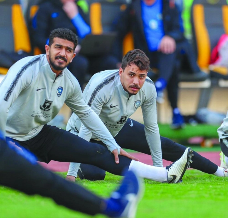 إدواردو خلال تدريبات الهلال الأخيرة (إعلامي الهلال)