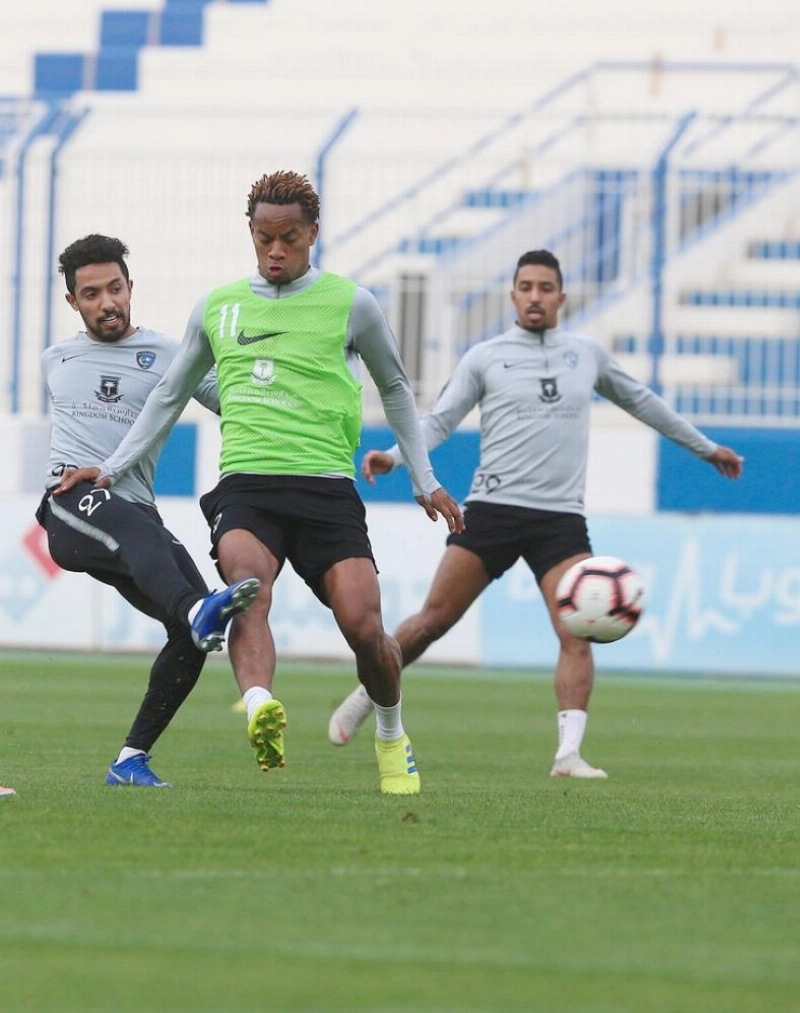 جانب من تدريبات الهلال (إعلامي الهلال)