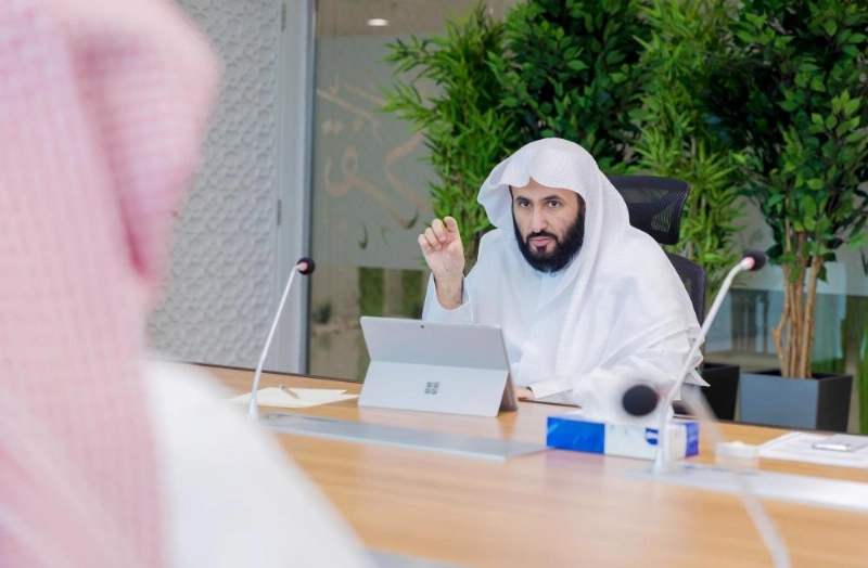 وليد الصمعاني خلال تدشين النظام (مكة)