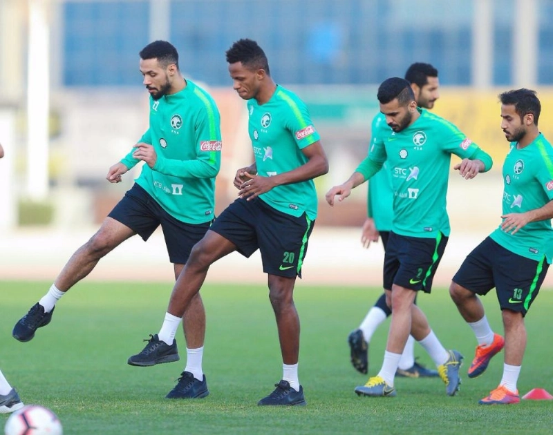 جانب من حصة الأخضر التدريبية (مكة)