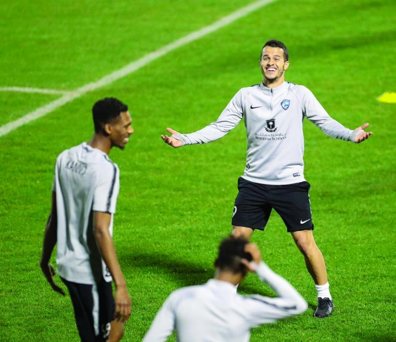 جانب من تدريب الهلال (إعلامي الهلال)