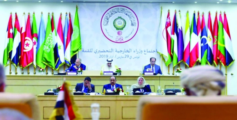 العساف يتحدث خلال اجتماع وزراء خارجية العرب (واس)