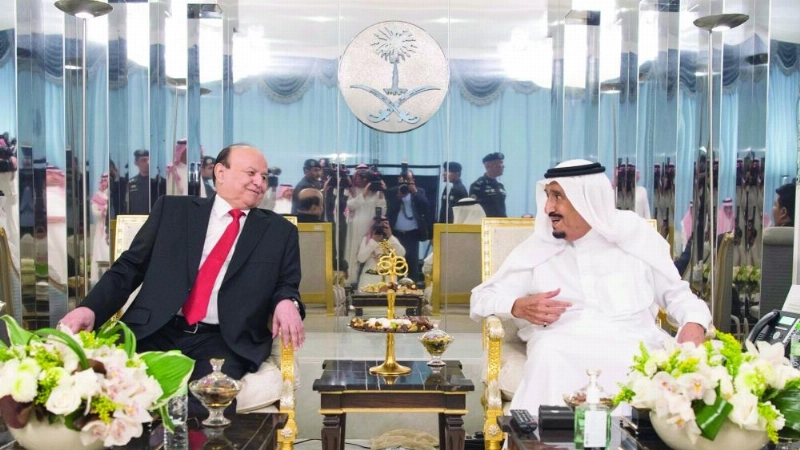 خادم الحرمين الشريفين مع الرئيس هادي (واس)