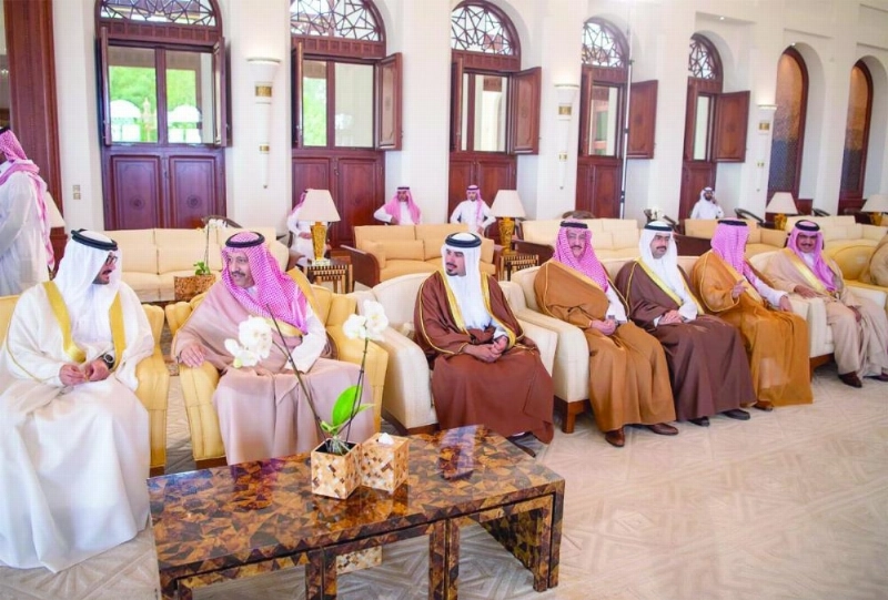 من حضور اللقاء بقصر الضيافة (واس)