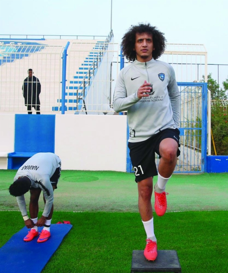 عموري في تدريب للهلال (مكة)