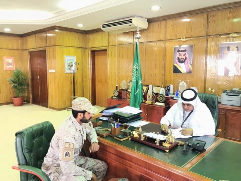 الجوني مستقبلا المراجعين (مكة)