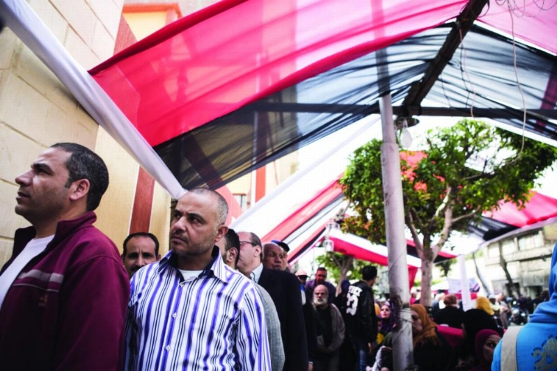 زحام في بعض اللجان (د ب أ)