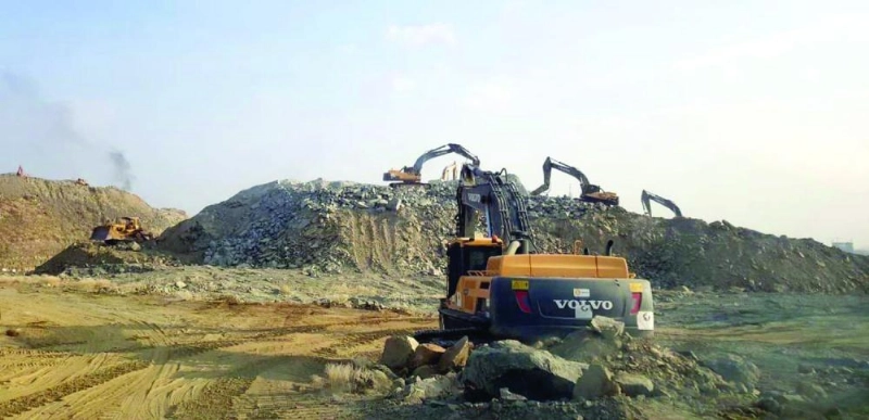 من مشاريع الطرق بالعاصمة المقدسة (مكة)