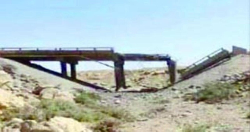 الجسر الذي استهدفته الميليشيات (مكة)