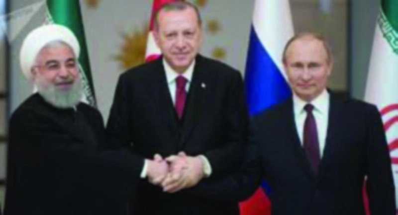 أردوغان وبوتين وروحاني