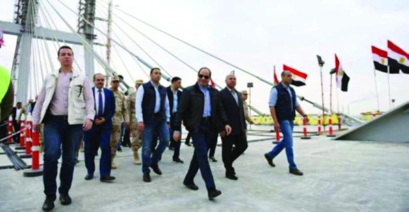 السيسي يتفقد أعرض جسر في العالم (مكة)