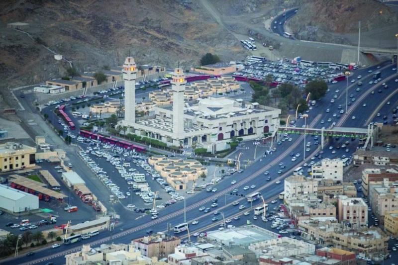 صورة جوية لمسجد أم المؤمين عاشة رضي الله عنها (أحمد بارجاء)
