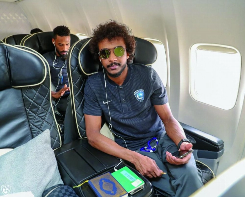 بعثة الهلال عقب وصولها إلى الدوحة (إعلامي الهلال)