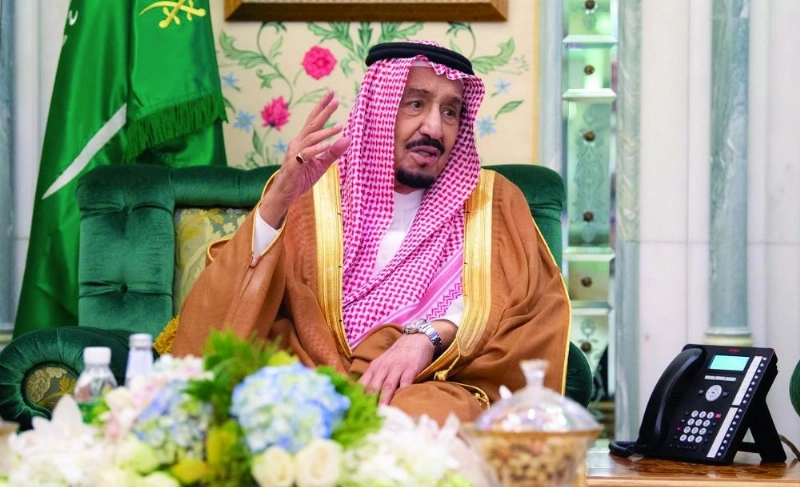 خادم الحرمين يتحدث للأمراء والمسؤولين