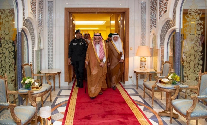من مراسم وصول خادم الحرمين الشريفين