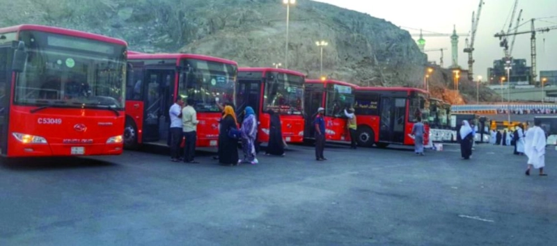 من باصات النقل الترددي بمكة (واس)