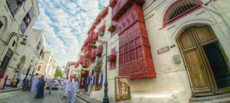 جانب من المنطقة التاريخية في جدة (مكة)