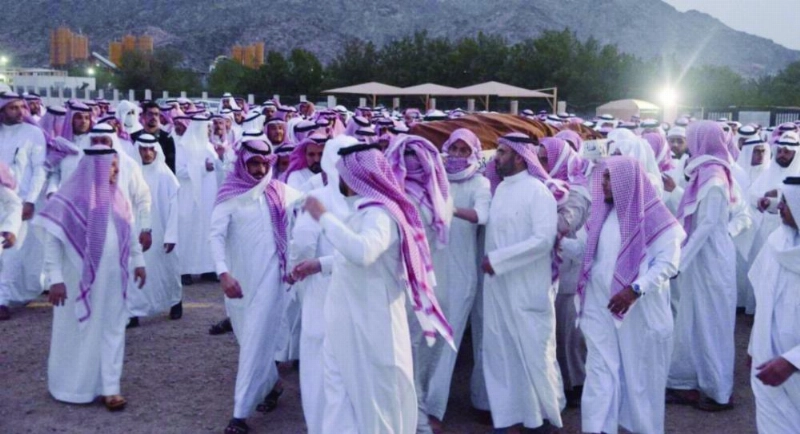 من مراسم تشييع جثمان عبدالله الثقفي (مكة)