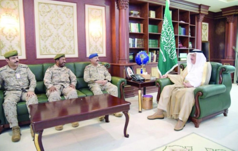 محمد بن ناصر خلال الاستقبال (واس)