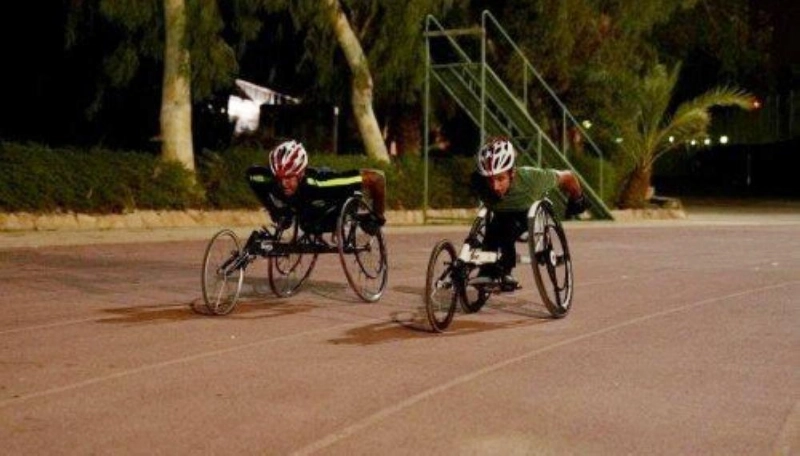 جانب من تدريبات قوى الإعاقة (مكة)