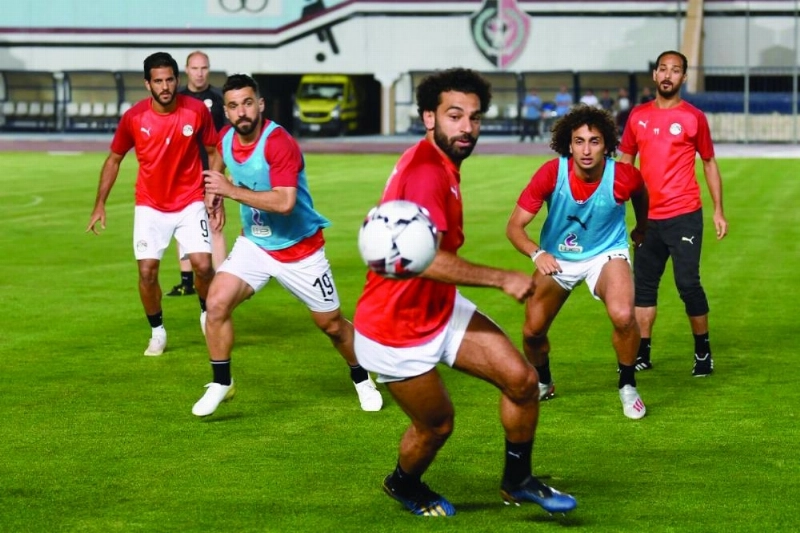 من استعدادات المنتخب المصري للافتتاح (مكة)