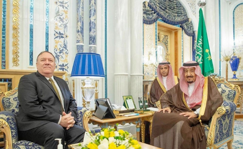 خادم الحرمين لدى لقائه وزير الخارجية الأمريكي