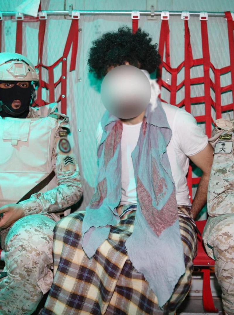 أبوأسامة المهاجر بعد القبض عليه (مكة)