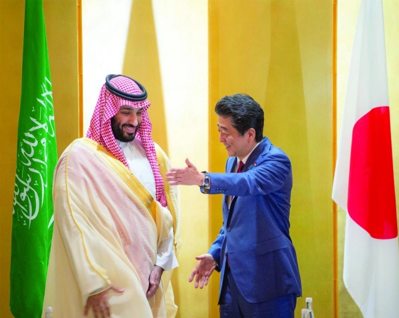 ولي العهد ورئيس وزراء اليابان (واس)