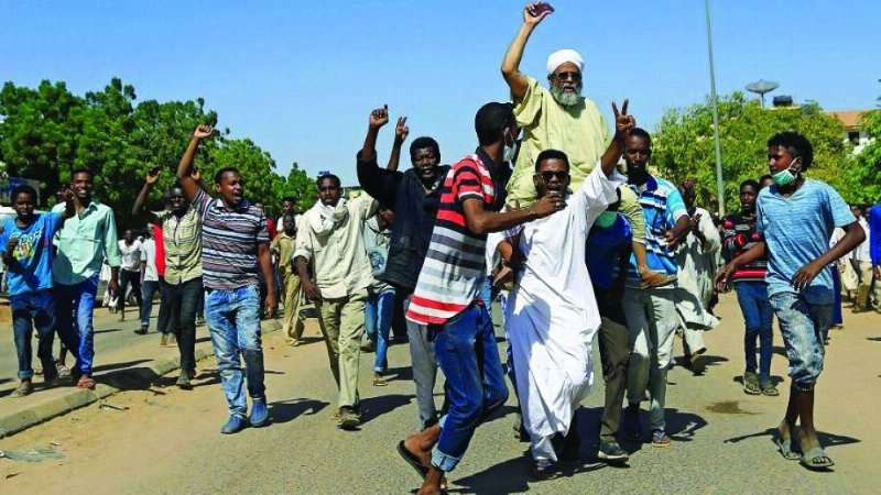 جانب من احتجاجات السودان (مكة)