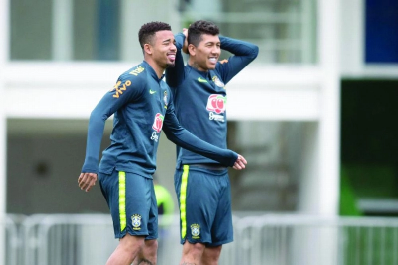 فرحة المنتخب البرازيلي بالتأهل لنهائي كوبا أمريكا (مكة)