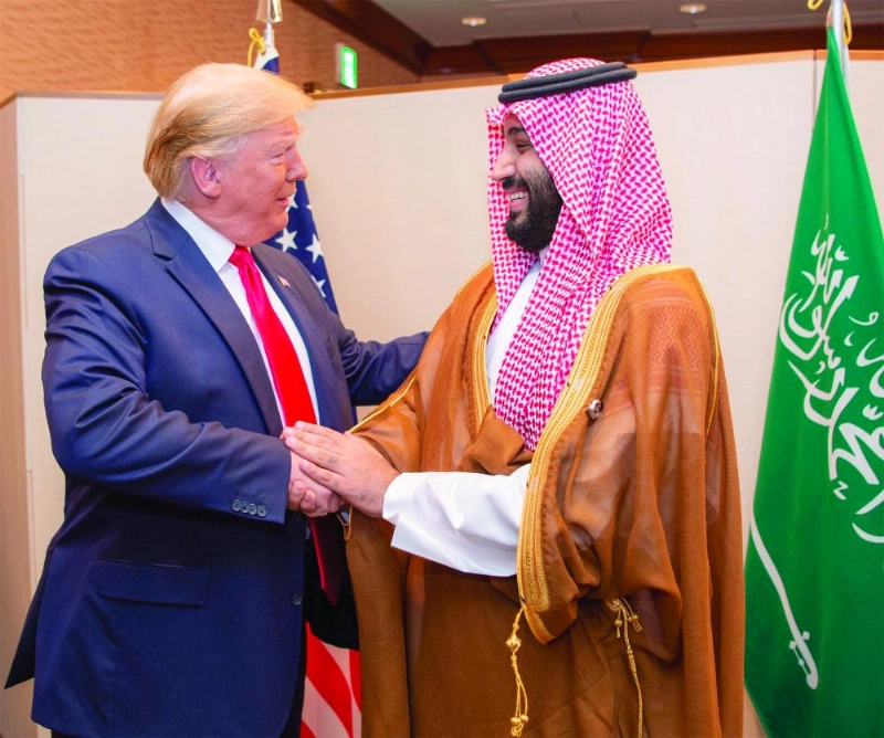 ولي العهد والرئيس الأمريكي خلال لقائهما على هامش قمة العشرين