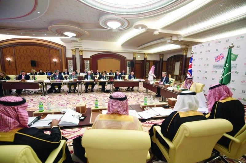 من اجتماع مجلس الشراكة الاستراتيجية بجدة أمس (واس)