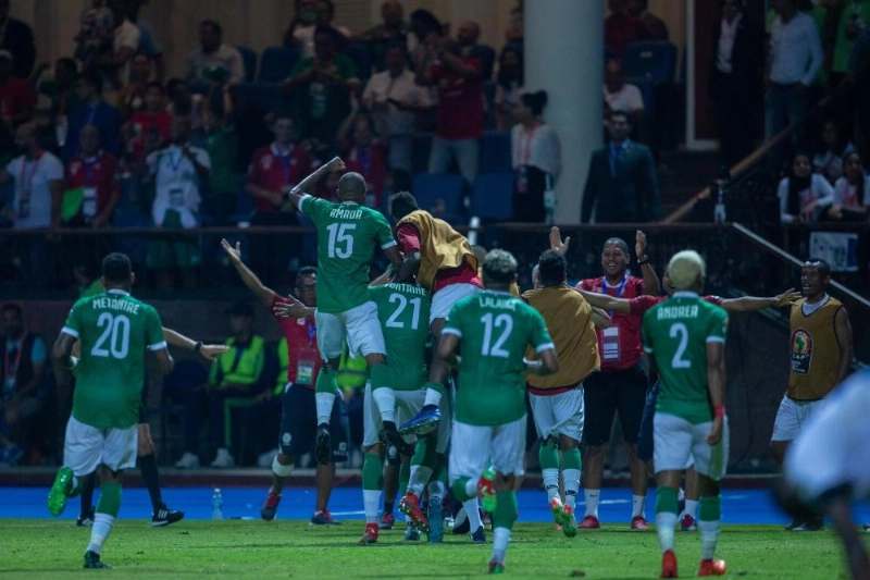 احتفالية لاعبو منتخب مدغشقر