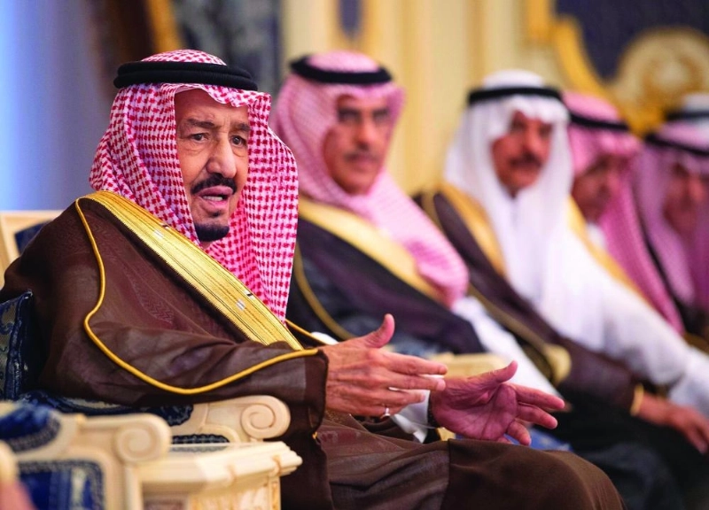 من مراسم الاستقبال