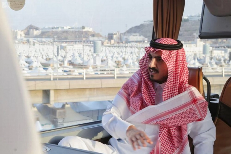 نائب أمير منطقة مكة المكرمة يقف ميدانيا على عدد من المواقع في المشاعر المقدسة