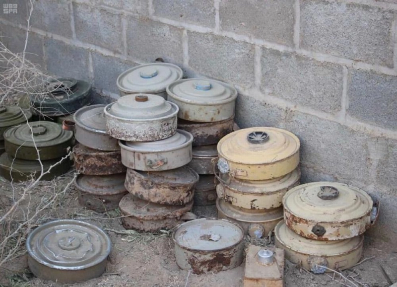 بعض الألغام المنزوعة