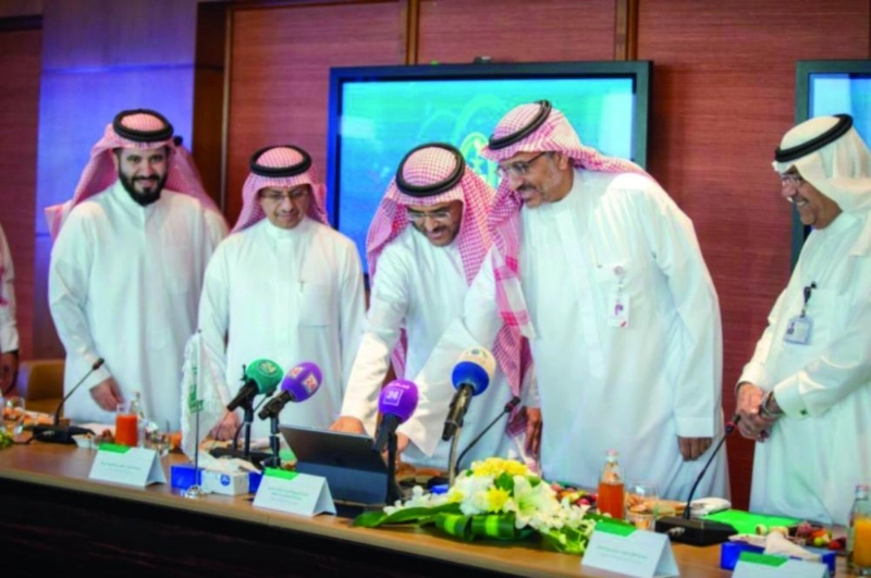بندر بن مشاري خلال التدشين (مكة)