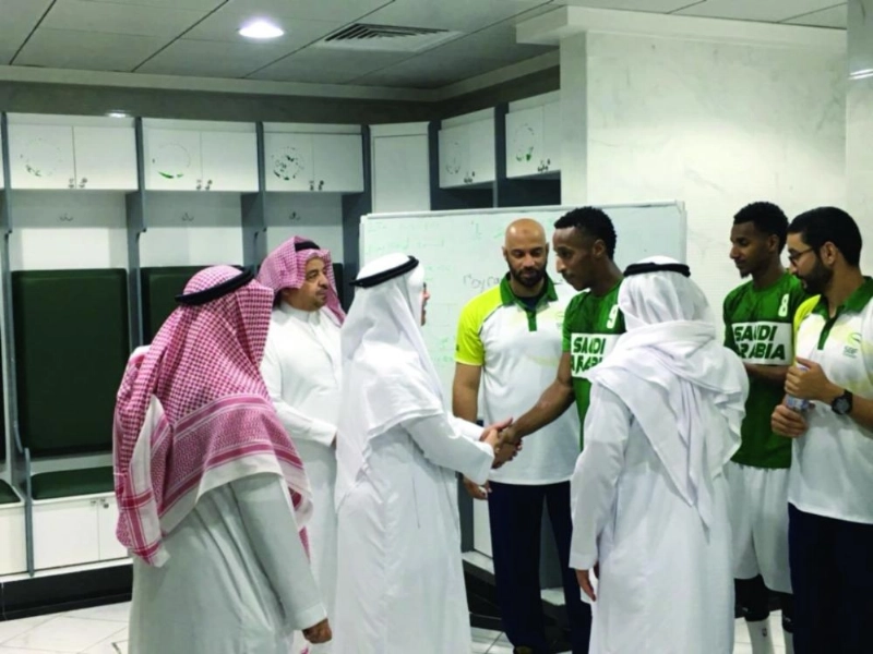 لقاء المسعد مع المنتخب السعودي (مكة)